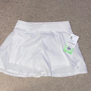 Girls Match Flounce Skort White Prince